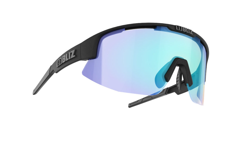 Bliz "Matrix Small" - Nordic Light / Matte Black Frame with Blue Multi Lens