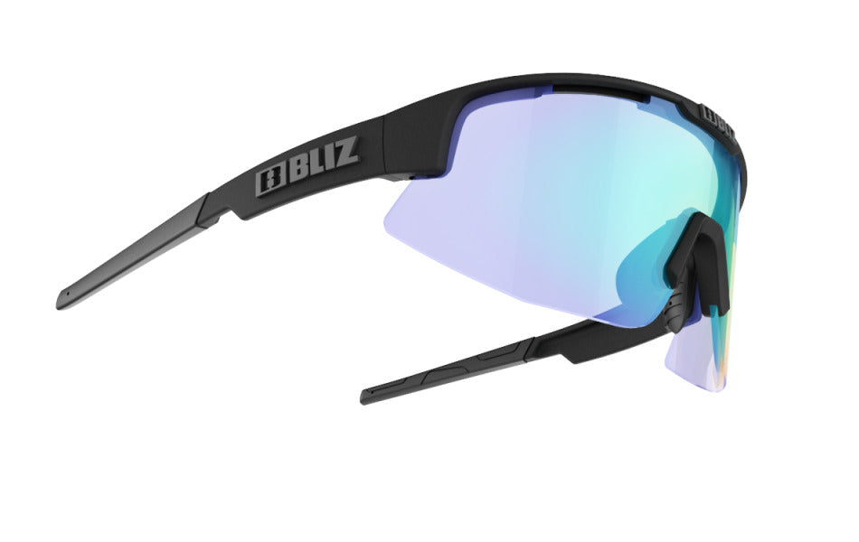 Bliz "Matrix Small" - Nordic Light / Matte Black Frame with Blue Multi Lens