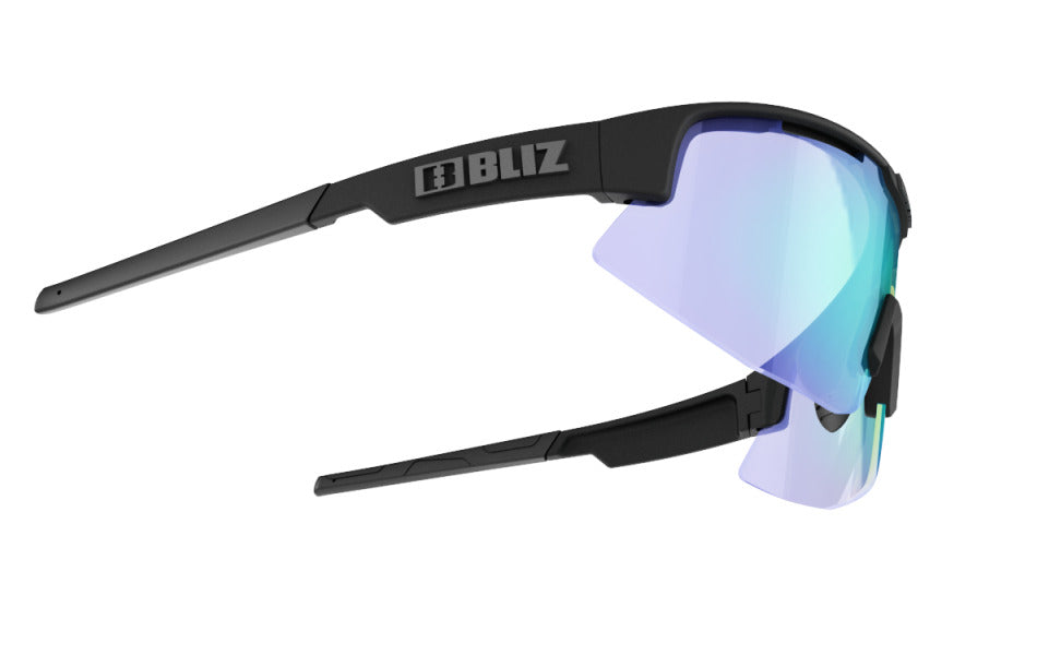 Bliz "Matrix Small" - Nordic Light / Matte Black Frame with Blue Multi Lens