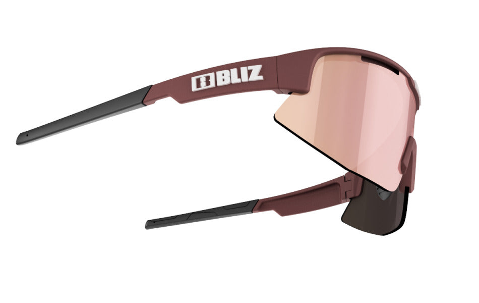 Bliz "Matrix Small" - Burgundy Frame / Brown with Rose Multi Lens