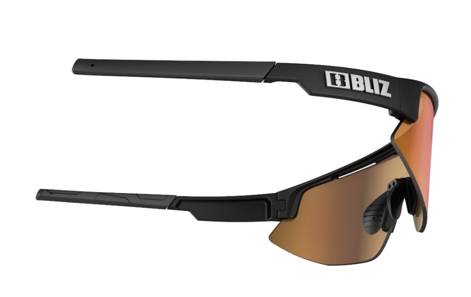 Bliz "Matrix" - Matte Black Frame / Brown with Red Multi Lens