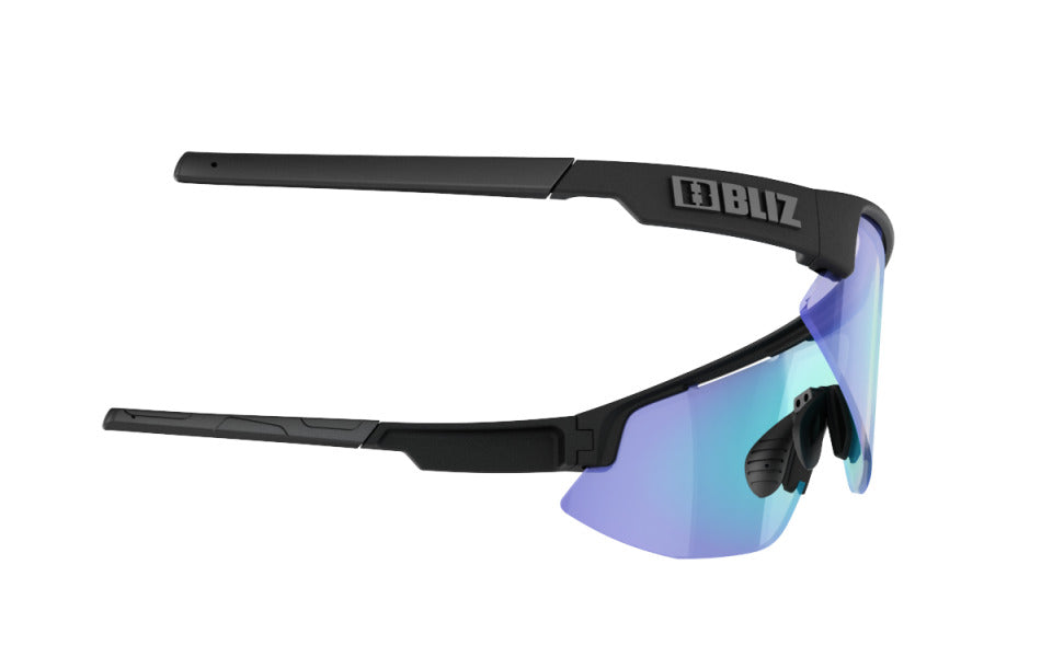 Bliz "Matrix Small" - Nordic Light / Matte Black Frame with Blue Multi Lens