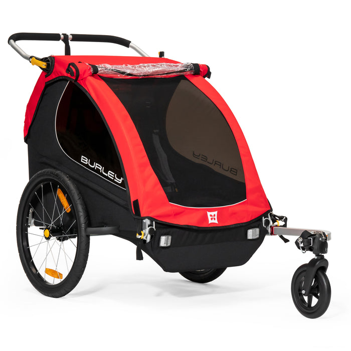 Burley Honey Bee Kids Bike Trailer and Double Stroller