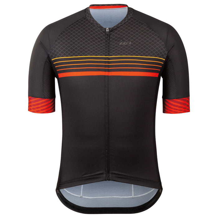 Louis Garneau Men's District Jersey-Black, Red, Orange