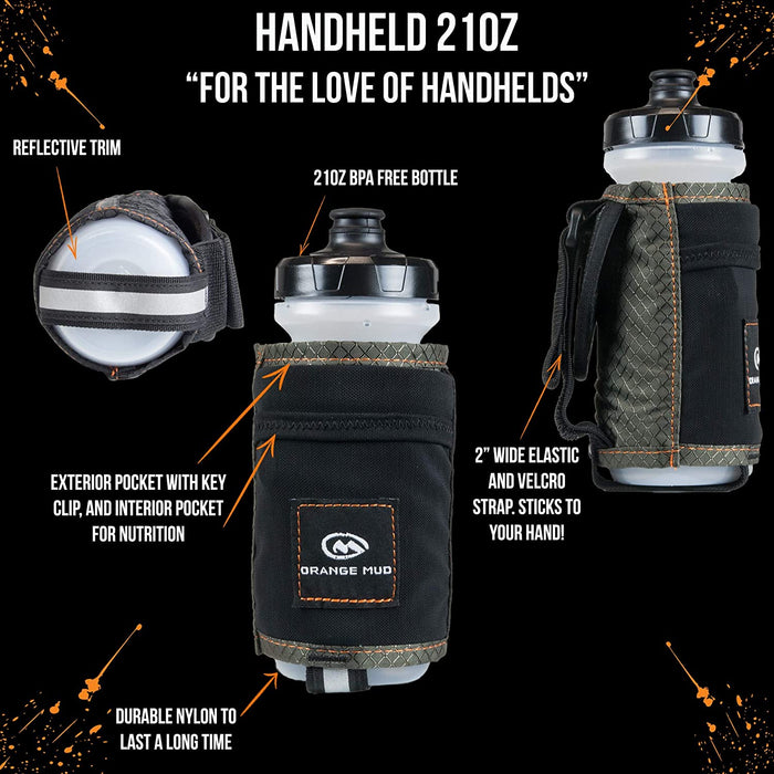 Orange Mud Handheld Hydration Pack Bottle