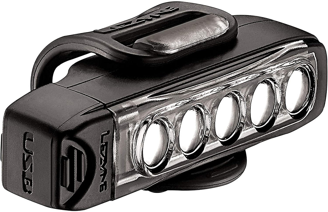 LEZYNE Strip Drive Front Bicycle LED Headlight, 400 Lumens, Black