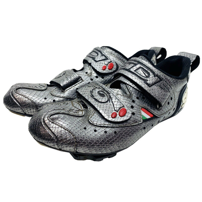 Sidi T2 Carbon Mamba Silver Snake Triathlon Shoes