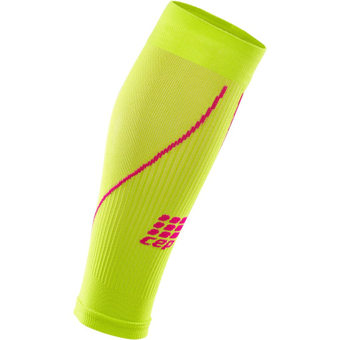 CEP RUN+ Compression Sleeves (Lime/Pink)