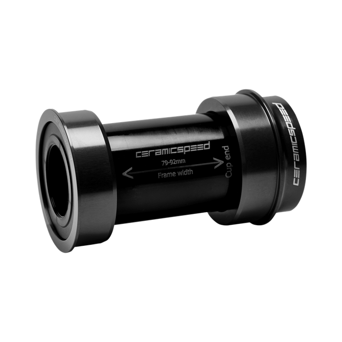 CeramicSpeed BBright Bottom Bracket - 24mm Spindle, Coated Races, Black