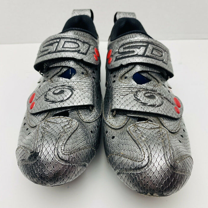 Sidi T2 Carbon Mamba Silver Snake Triathlon Shoes