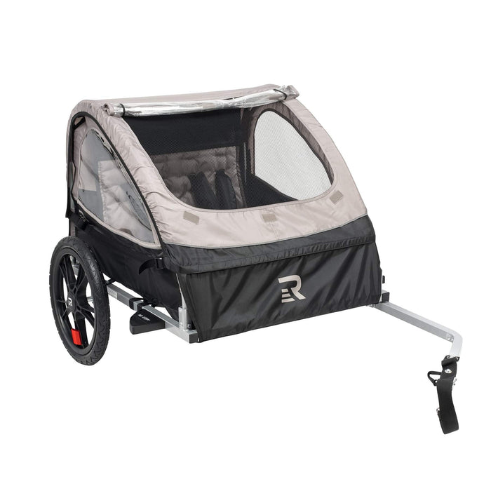 Retrospec Rover Double Passenger Children's Bike Trailer - Slate