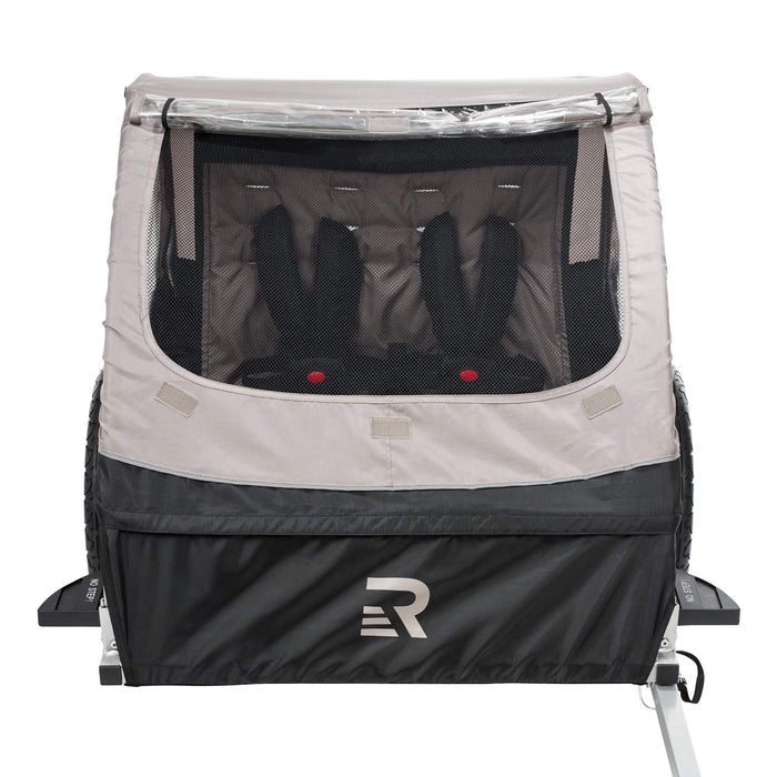 Retrospec Rover Double Passenger Children's Bike Trailer - Slate