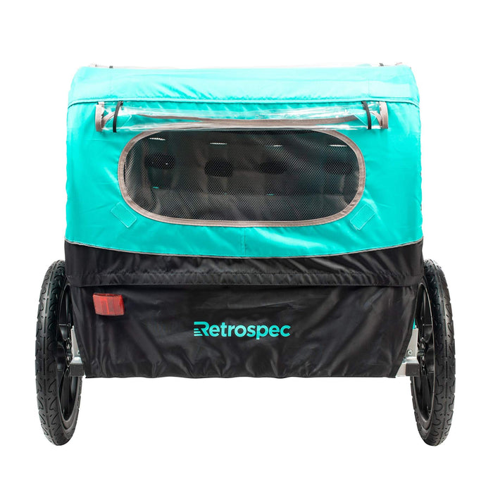 Retrospec Rover Double Passenger Children's Bike Trailer - Teal