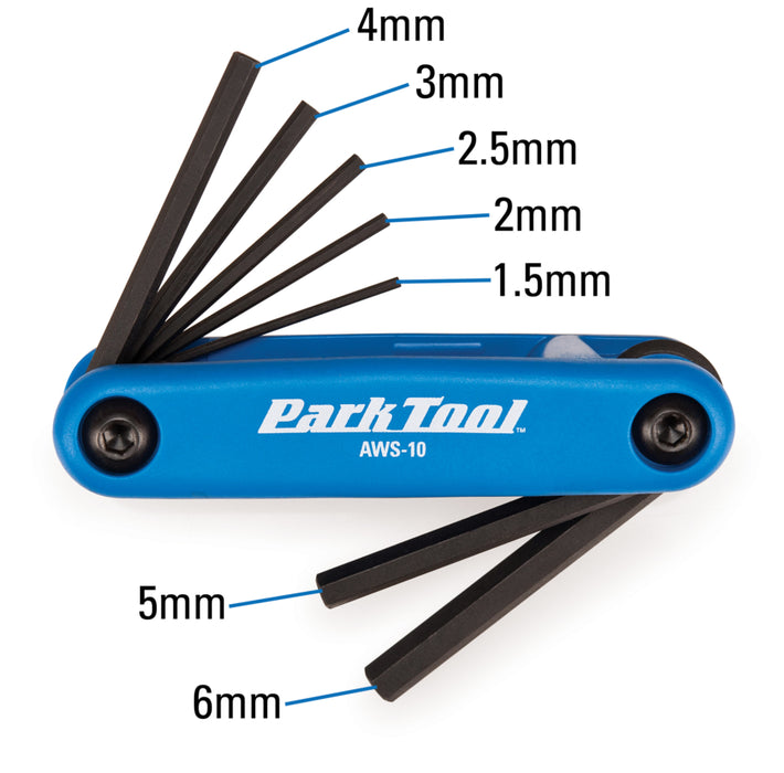 Park Tool Fold-Up Hex Wrench Set AWS-10