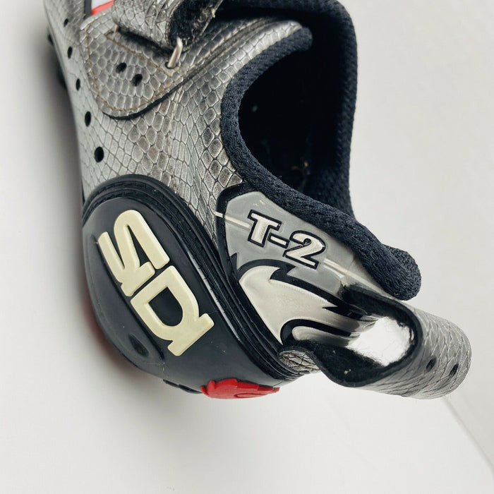 Sidi T2 Carbon Mamba Silver Snake Triathlon Shoes