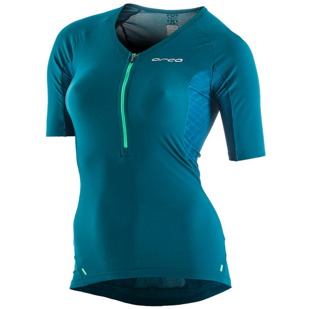 Orca Women's 226 Perform Tri Singlet Sleeved-Green