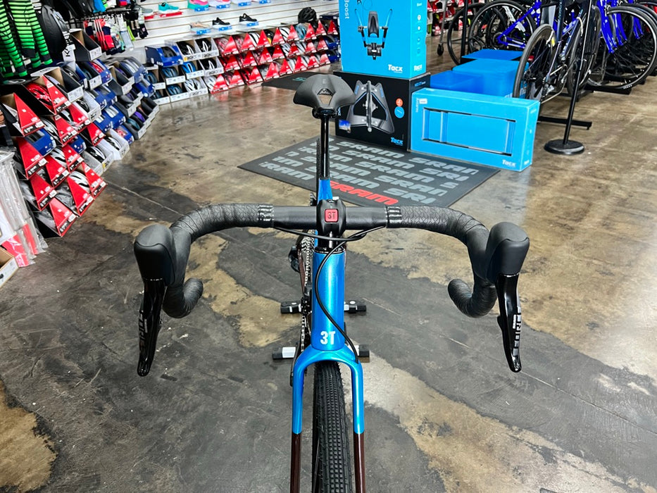 3T Exploro RaceMax SRAM Force AXS 2X - Blue/Brown 2022