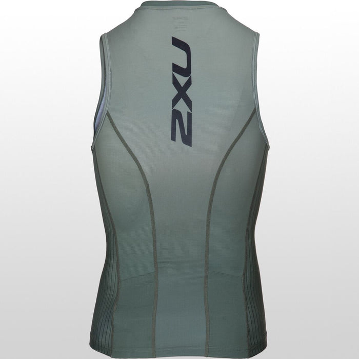 2XU Men's Aero Tri Singlet - Alpine/Periscope