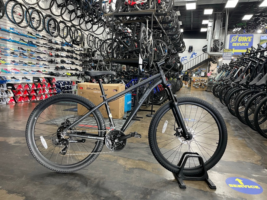 Retrospec Ascent Mountain Bike 27.5" Shimano Tourney - Matte Black 2021