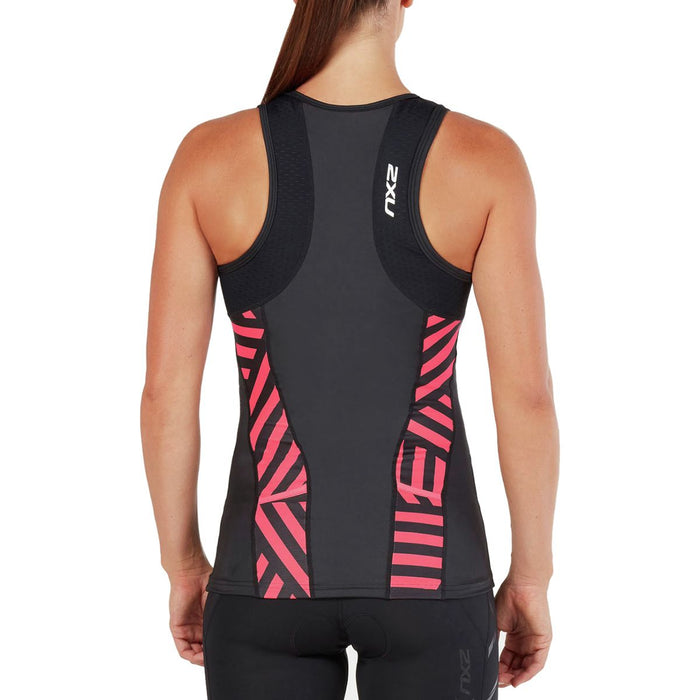 Women's 2XU Perform Tri Singlet BLK/GMN