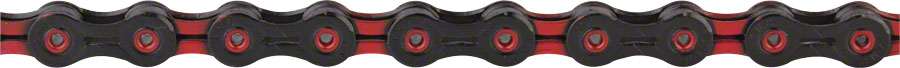 KMC DLC11 118 Links, Black/Red 11-Speed Chain