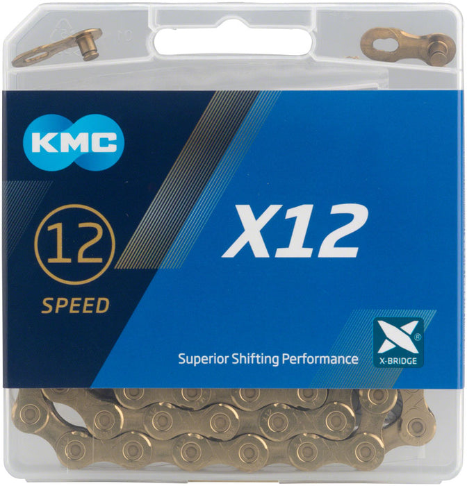 KMC X12 Chain - 12-Speed, 126 Links, Gold