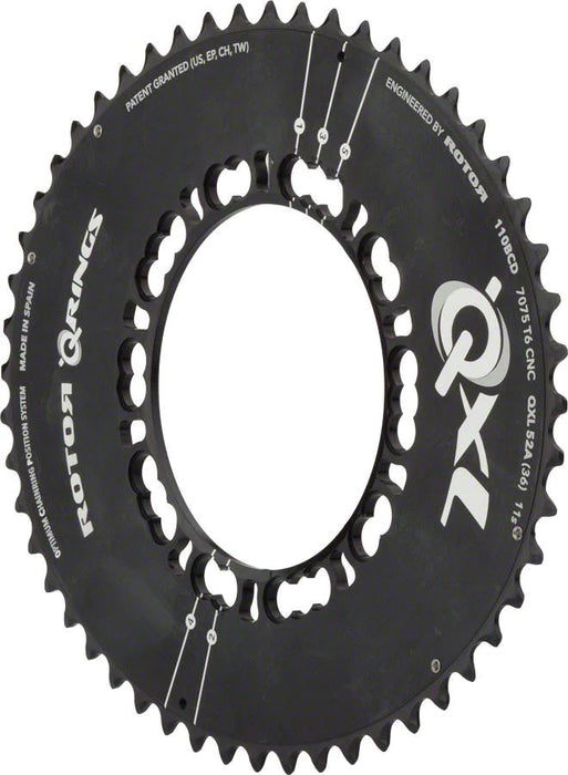 Rotor QXL Chainring Black: 46A x 110