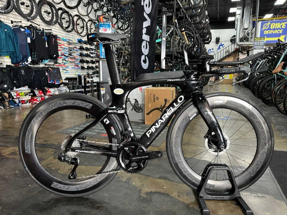 Pinarello Bolide TR Shimano Dura Ace Di2 12 Speed - Reynolds AR 80 Wheels - Black 2022