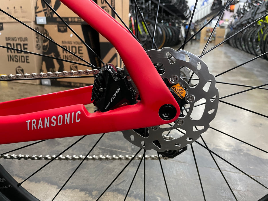 Fuji Transonic 2.3 Disc Shimano 105 11 Speed - Satin Red/Grey 2021