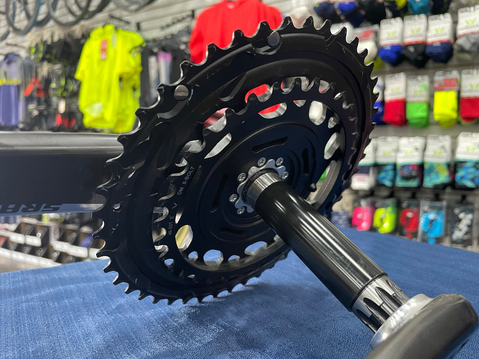 SRAM Red AXS 46/33T 12 spd Used Crankset 175mm