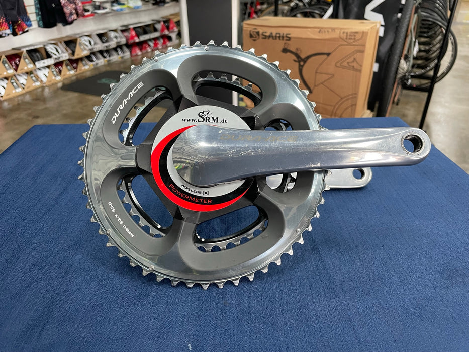 2013 Shimano Dura Ace 7800 Crank 53/39 SRM PM7 165mm Used