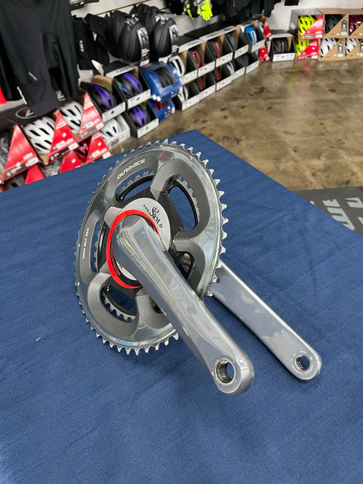 2013 Shimano Dura Ace 7800 Crank 53/39 SRM PM7 165mm Used