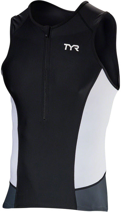 TYR Men's Competitor Singlet-BLK/WHT