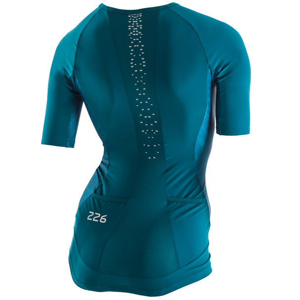 Orca Women's 226 Perform Tri Singlet Sleeved-Green