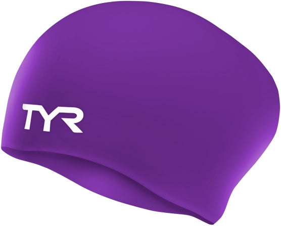 TYR Long Hair Wrinkle-Free Silicone Adult Swim Cap