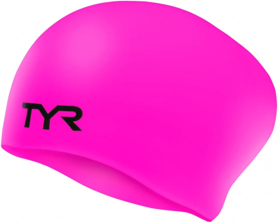 TYR Long Hair Wrinkle-Free Silicone Adult Swim Cap