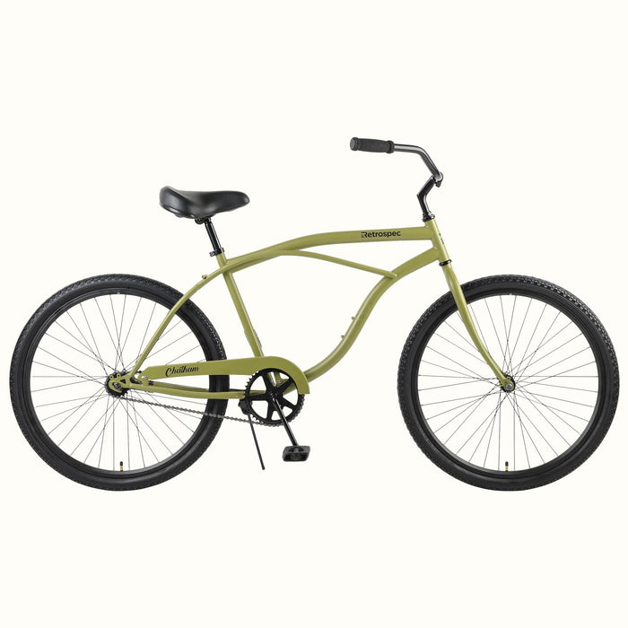 Retrospec Chatham Beach Cruiser 1-Speed 26" - Matte Military Green 2021