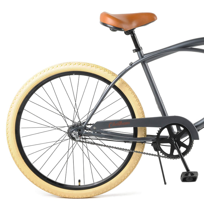 Retrospec Chatham Beach Cruiser 3-Speed 26" - Matte Graphite/Beige 2022