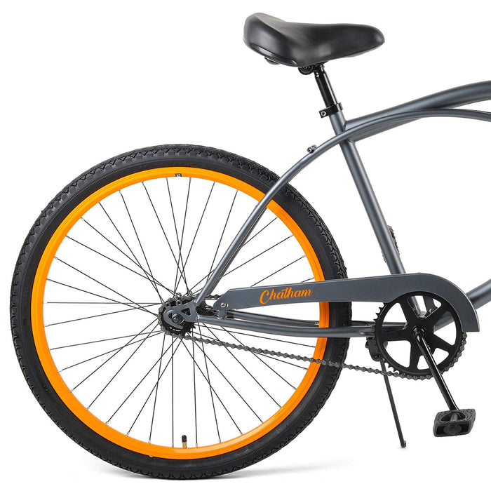 Retrospec Chatham Beach Cruiser 1-Speed 29" - Matte Graphite/Orange 2022