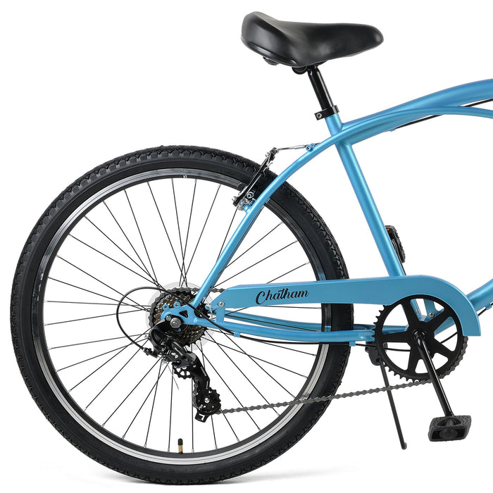 Retrospec Chatham Beach Cruiser 7-Speed 26" - Matte Pacific Blue 2022