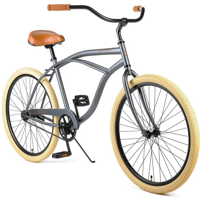 Retrospec Chatham Beach Cruiser 1-Speed 29" - Matte Graphite/Beige 2022