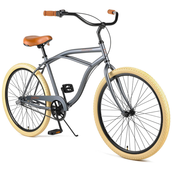 Retrospec Chatham Beach Cruiser 3-Speed 26" - Matte Graphite/Beige 2022