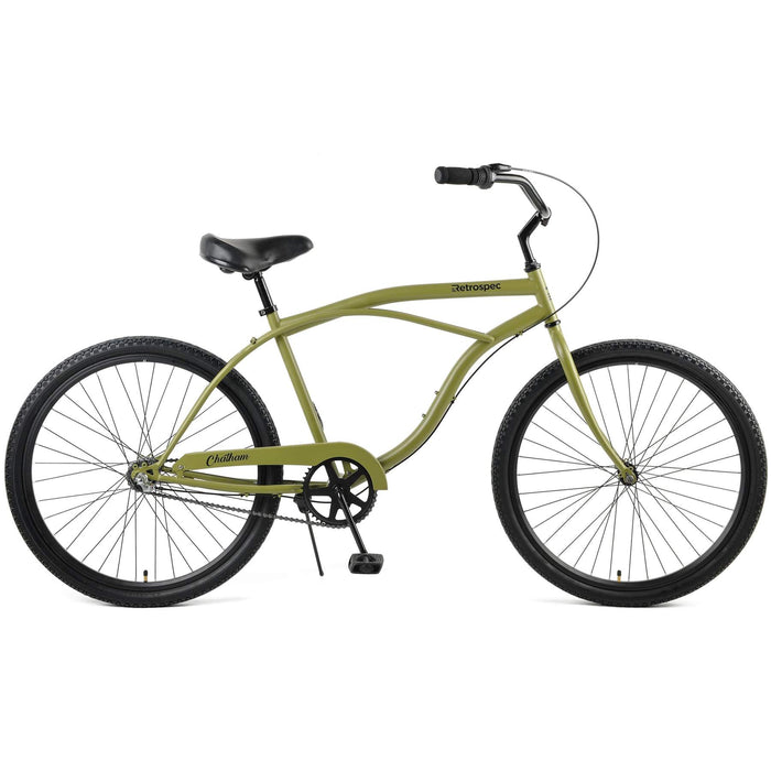 Retrospec Chatham Beach Cruiser 3-Speed 26" - Matte Military Green 2022