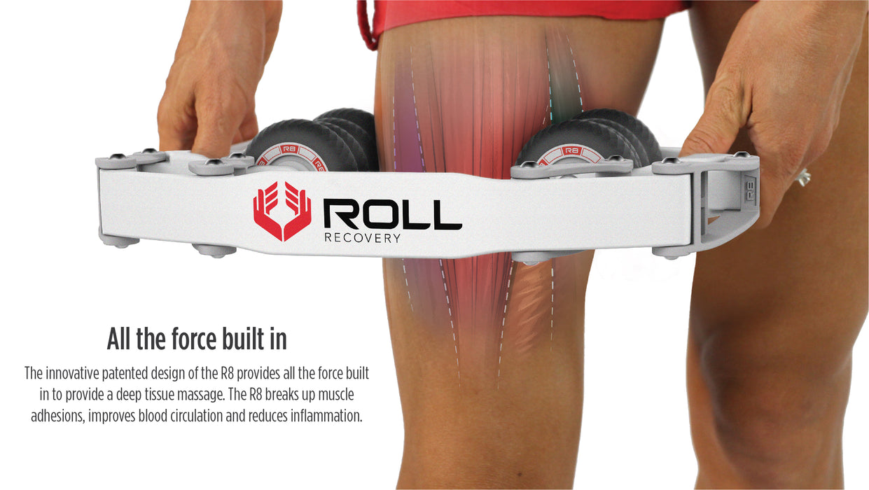 Roll Recovery R8 Deep Tissue Massage Roller - Carbon Black