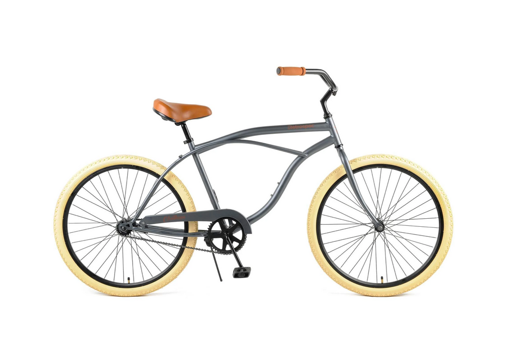 Retrospec Chatham Beach Cruiser 1-Speed 26" - Matte Graphite/Beige 2021