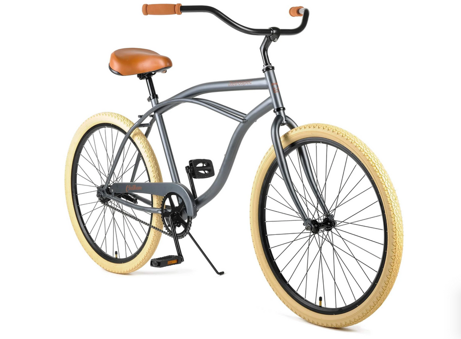 Retrospec Chatham Beach Cruiser 1-Speed 26" - Matte Graphite/Beige 2021