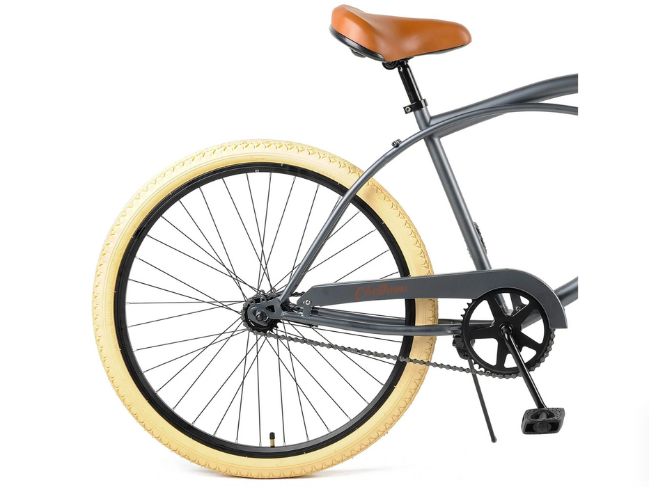 Retrospec Chatham Beach Cruiser 1-Speed 26" - Matte Graphite/Beige 2021