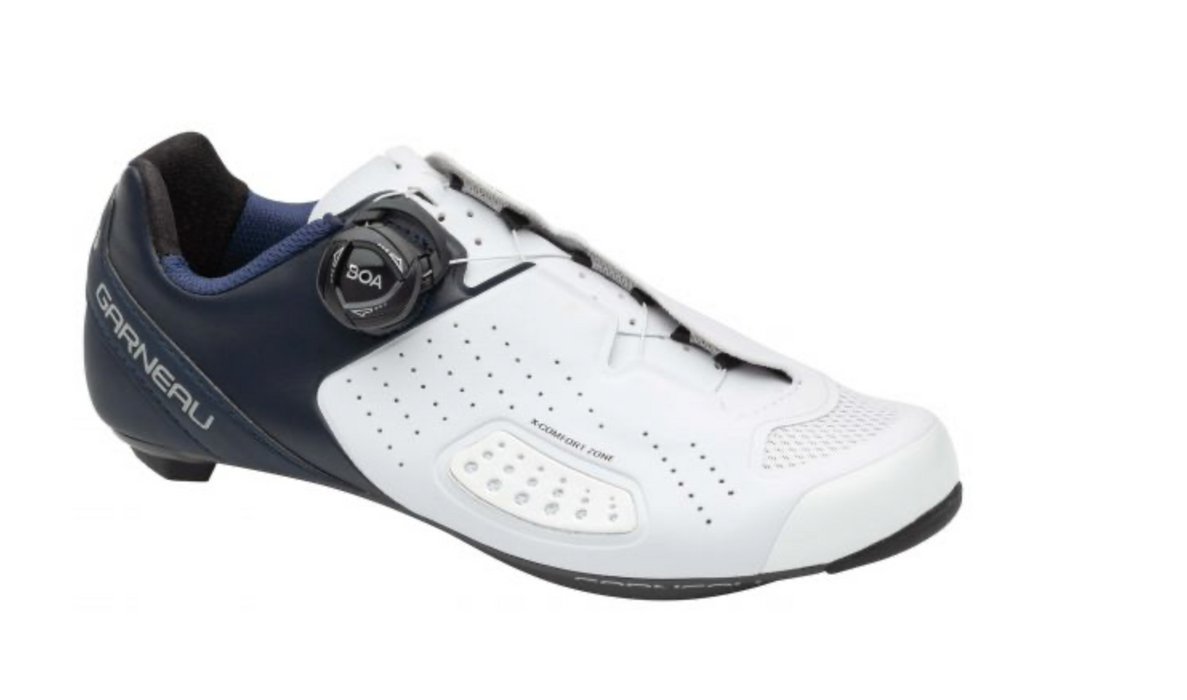 Louis Garneau Women's Carbon LS-100 III Cycling Shoes - White/Navy