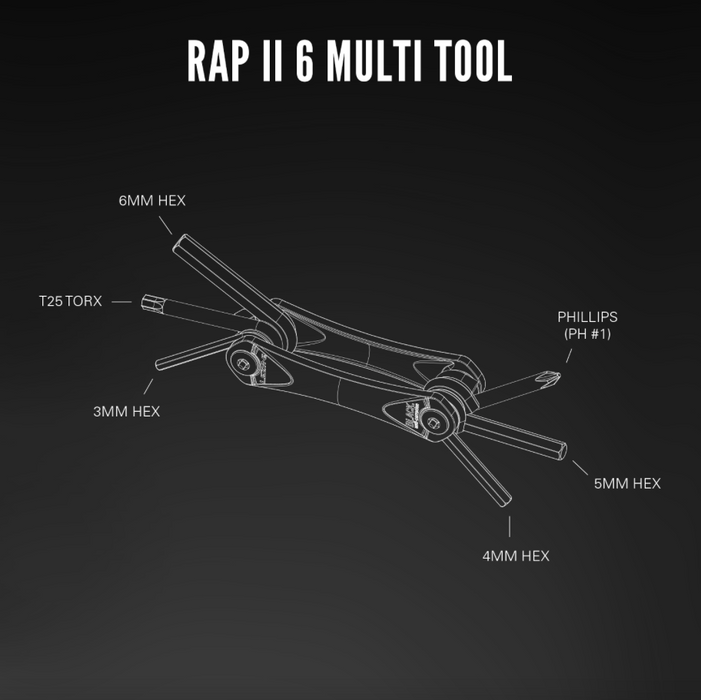 Lezyne RAP II 6 Multi Tool