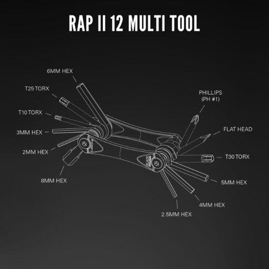 Lezyne RAP II 12 Multi Tool